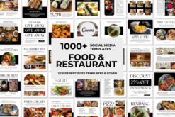 1000+ Food & Restaurant Social Media Templates